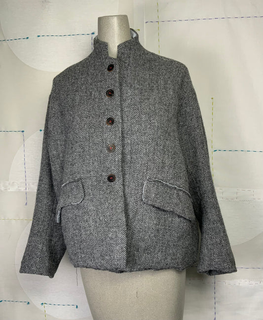 H+ Hannoh Wessel  ~  Jacket Vestia - Grey Herringbone