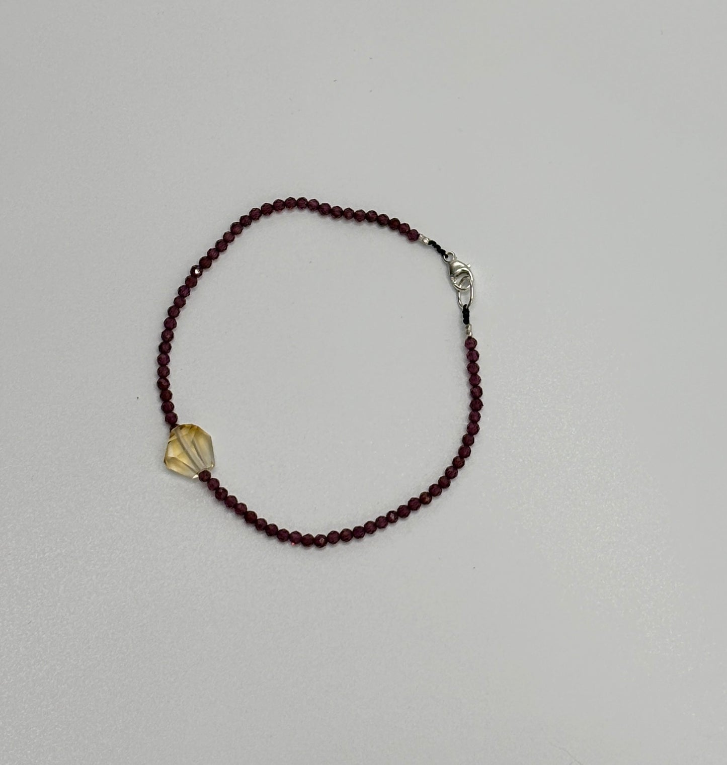 Margaret Solow  ~  Garnet & Citrine Bracelet