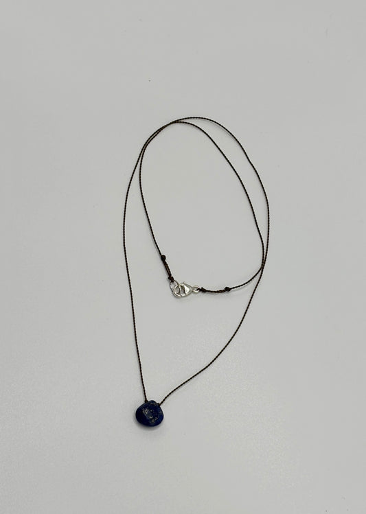 Margaret Solow  ~  Faceted Lapis Drop Necklace