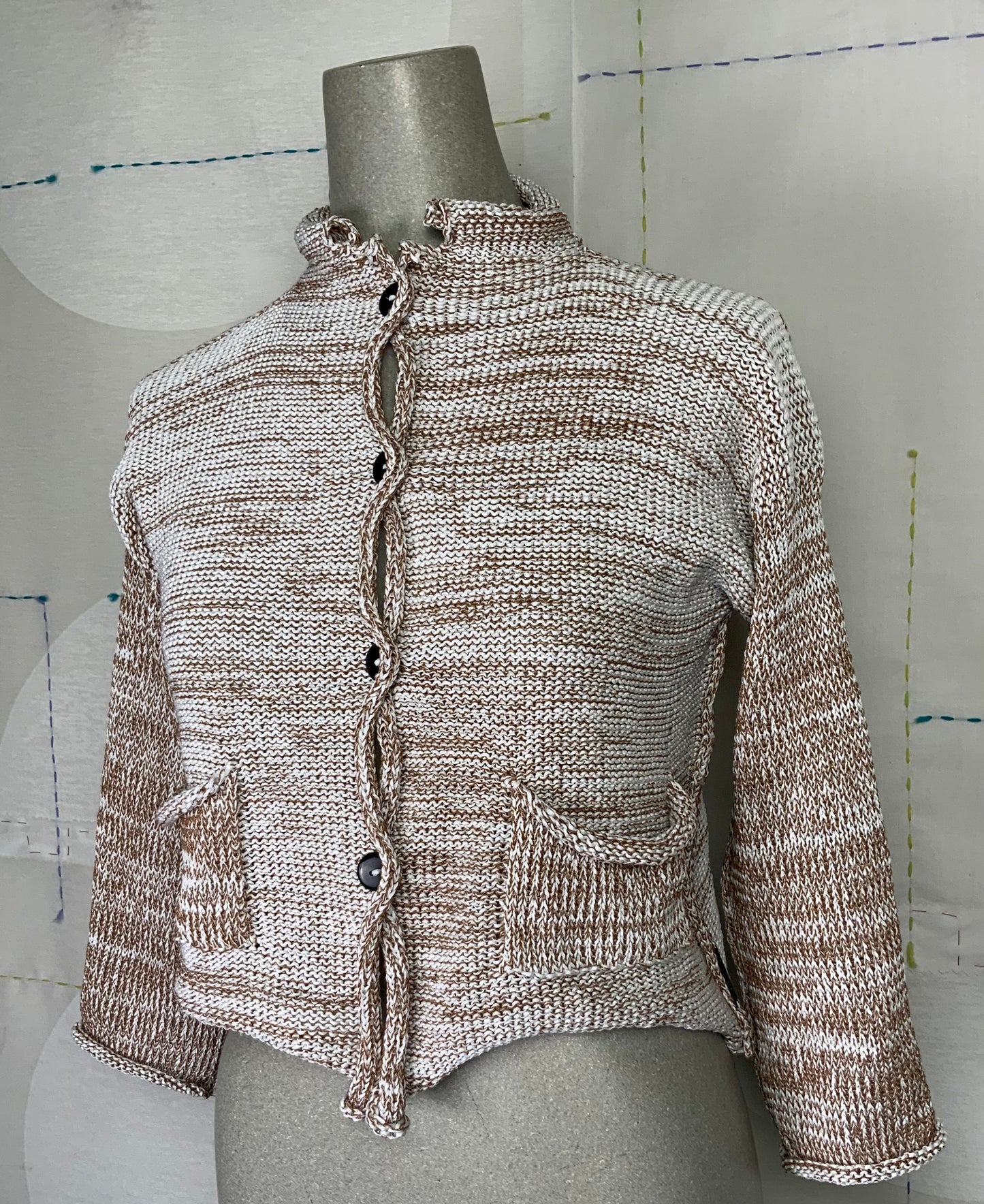 Paper Temples  ~  Tiger Crop Cardigan - Topaz