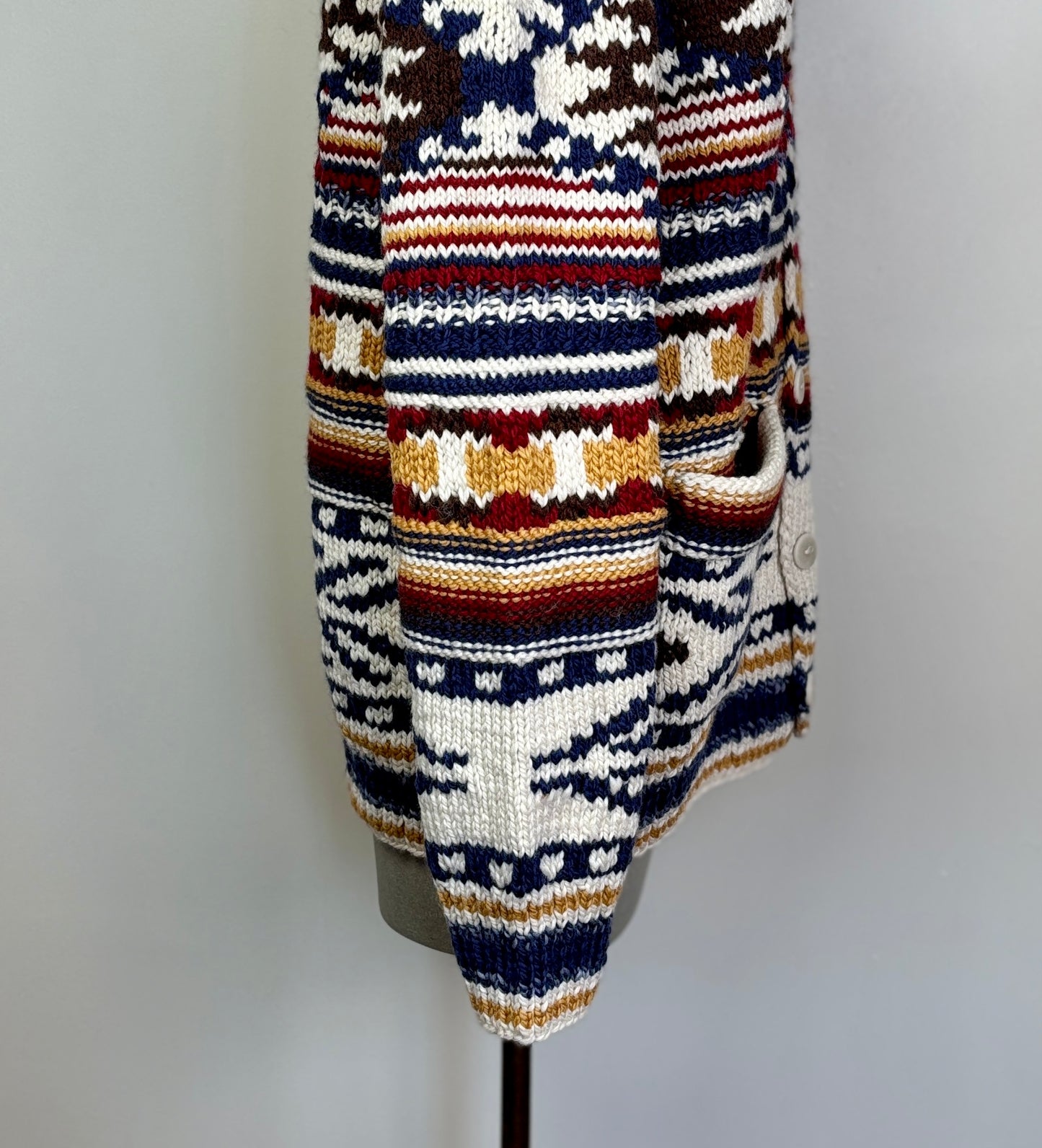 Frantic  ~  Leonardo Shawl Collar Cardigan - Multi Color