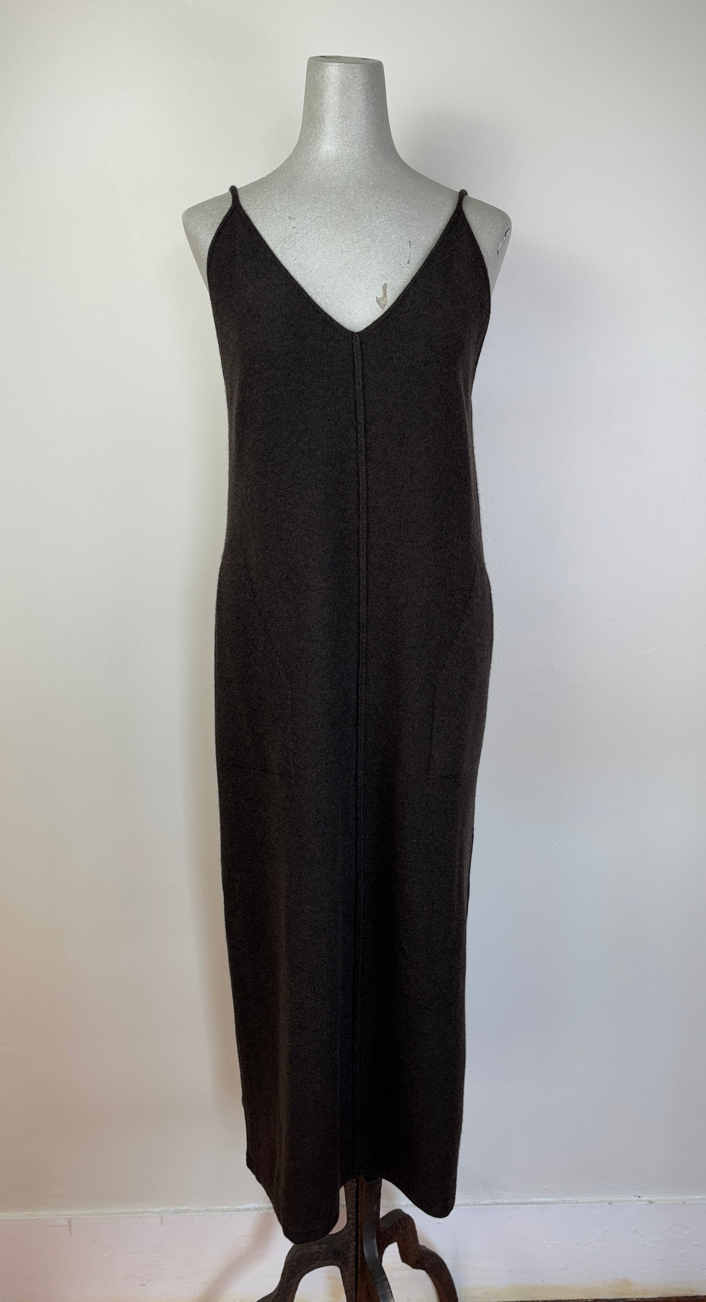 91 Lab  ~  Dress with Straps - Brown