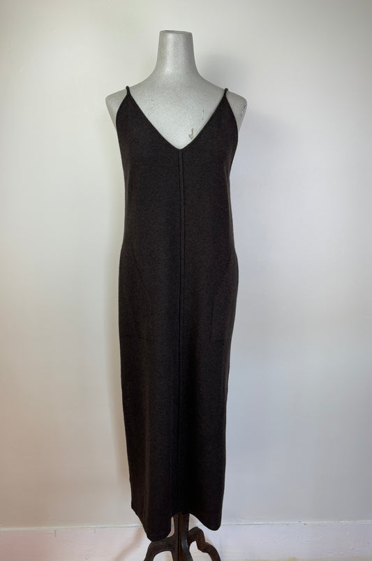 91 Lab  ~  Dress with Straps - Brown