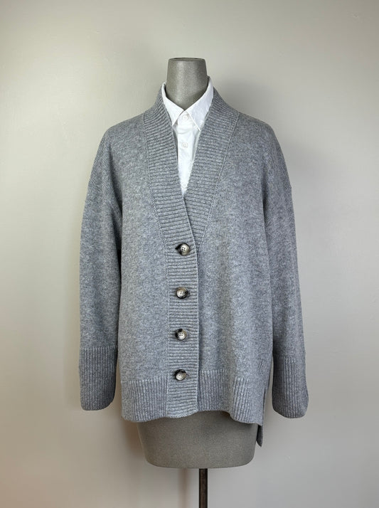 91 Lab  ~  Oversize Cardigan - Light Gray