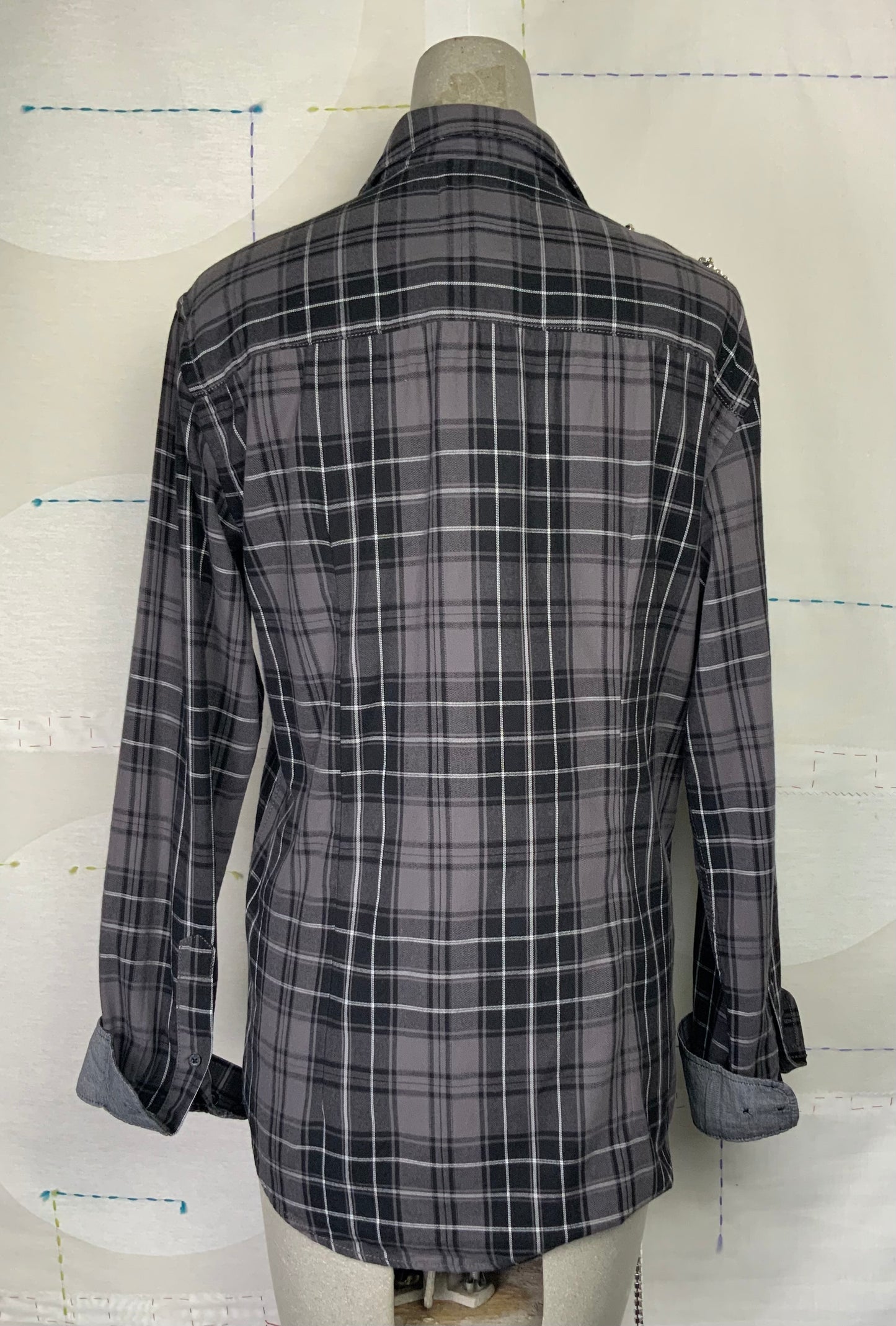 Omelia  Redesigned Shirt 130 - Dark Gray Plaid