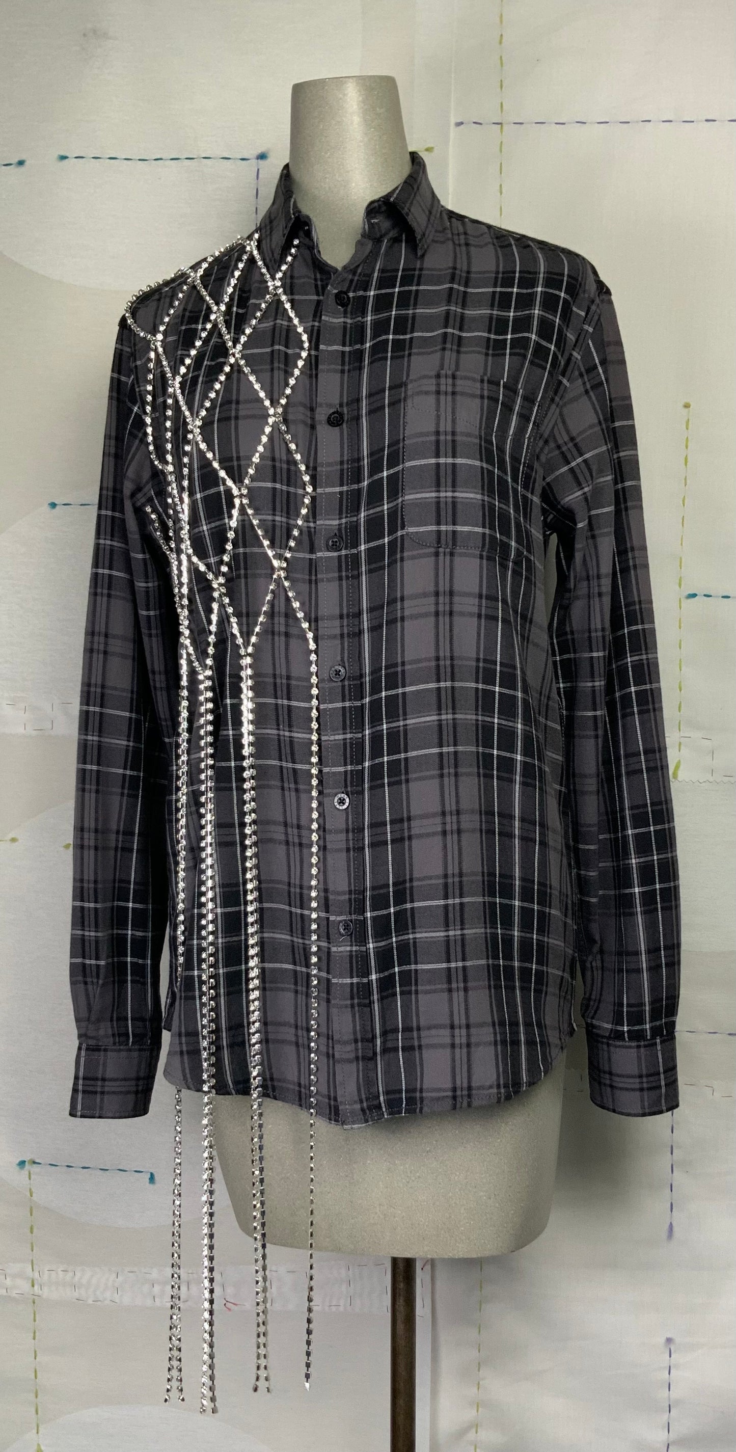 Omelia  Redesigned Shirt 130 - Dark Gray Plaid