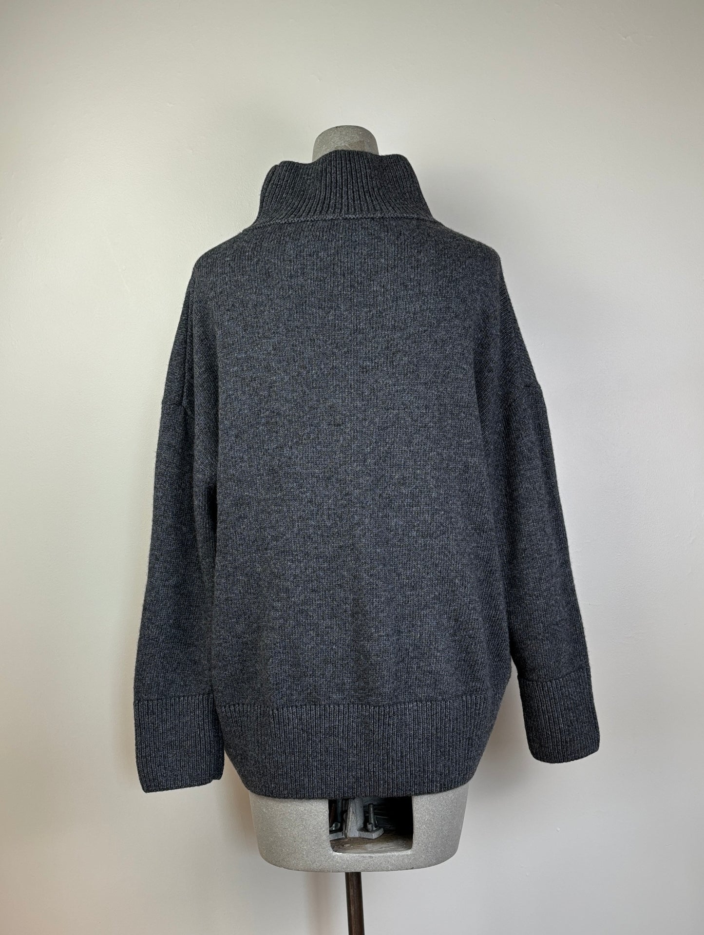 91 Lab  ~  Oversize Turtleneck - Dark Gray