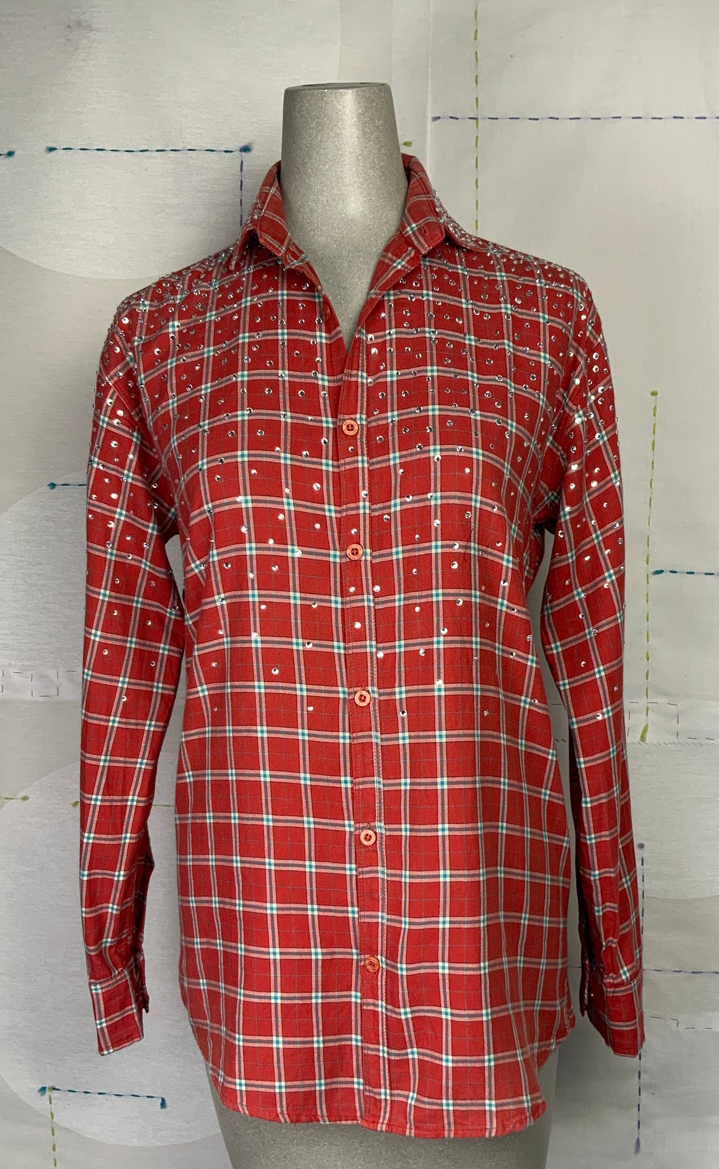 Omelia  ~  Redesigned Shirt 126 - Red Check