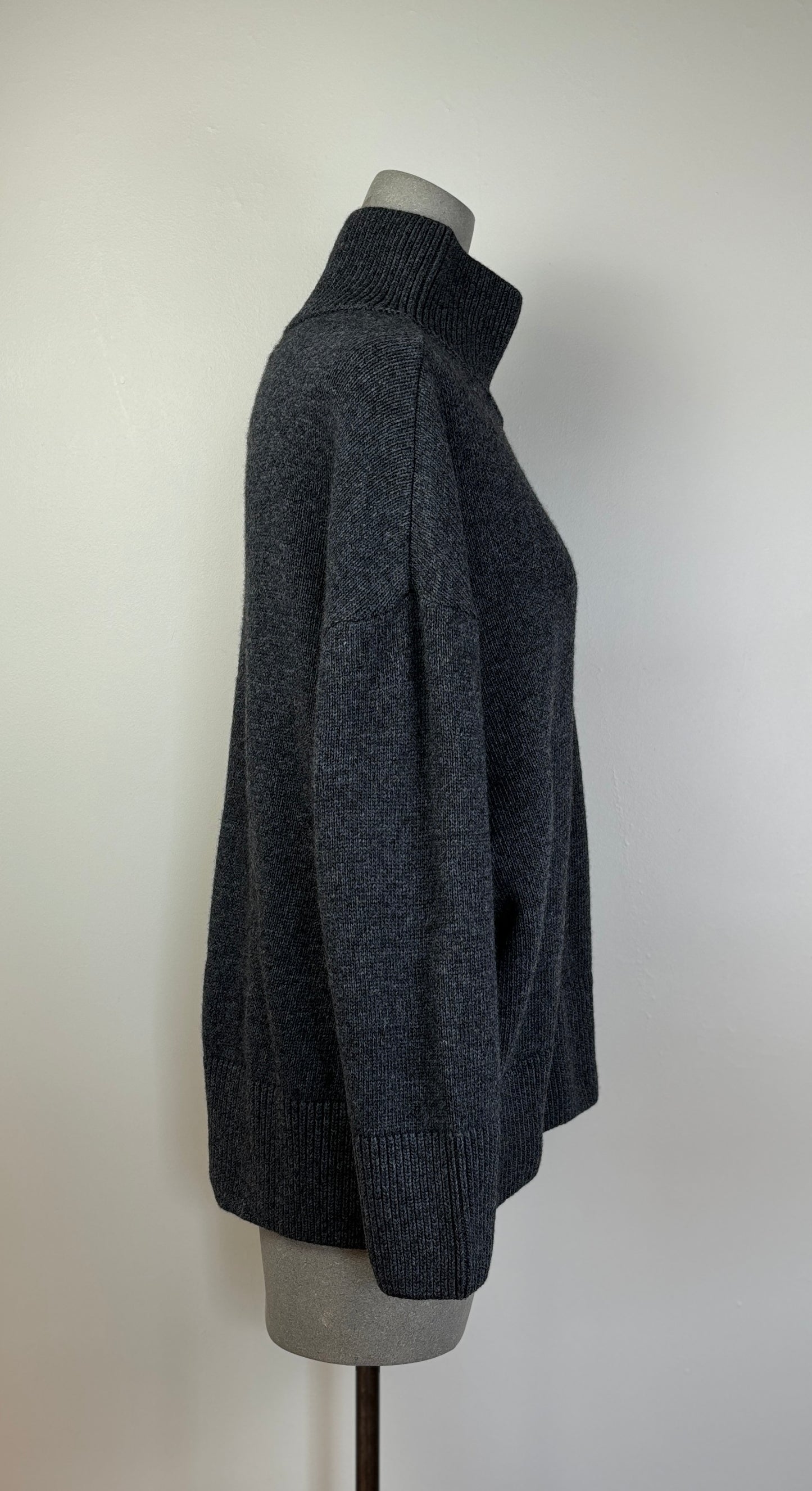 91 Lab  ~  Oversize Turtleneck - Dark Gray