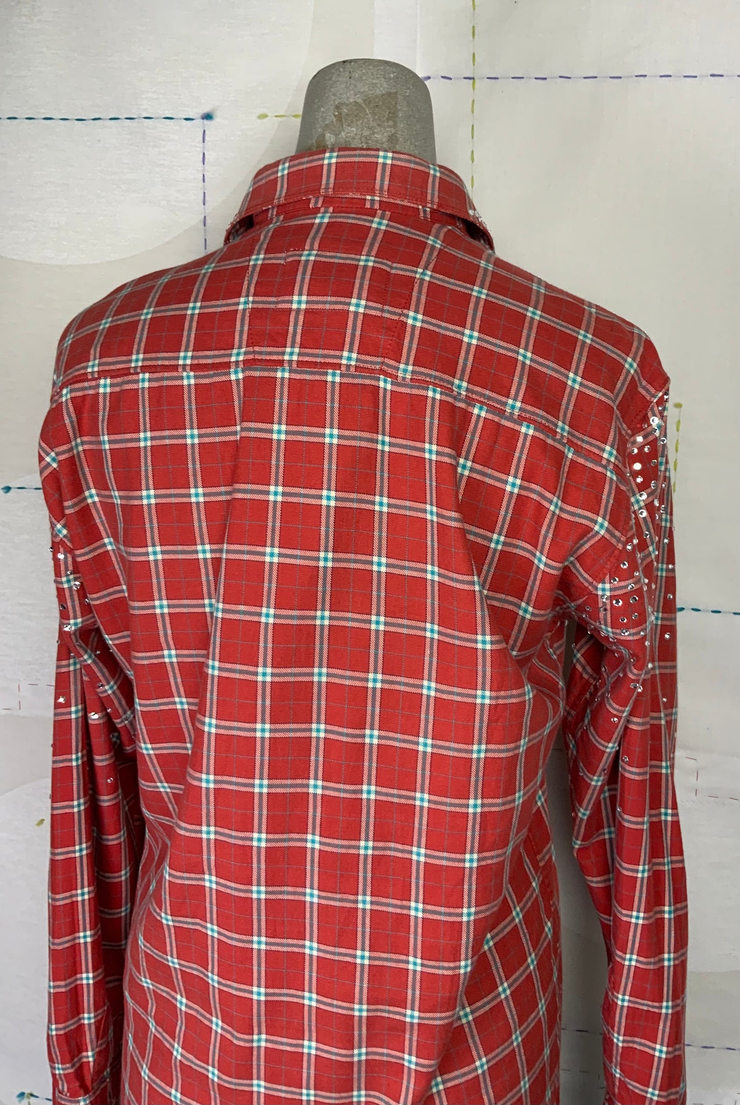 Omelia  ~  Redesigned Shirt 126 - Red Check