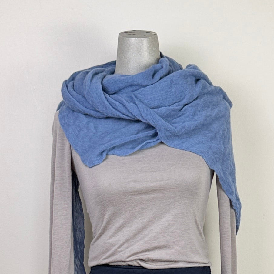 Pin 1876  ~  Cashmere Diamond Scarf - Dusty Blue