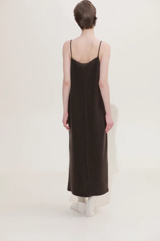 91 Lab  ~  Dress with Straps - Brown