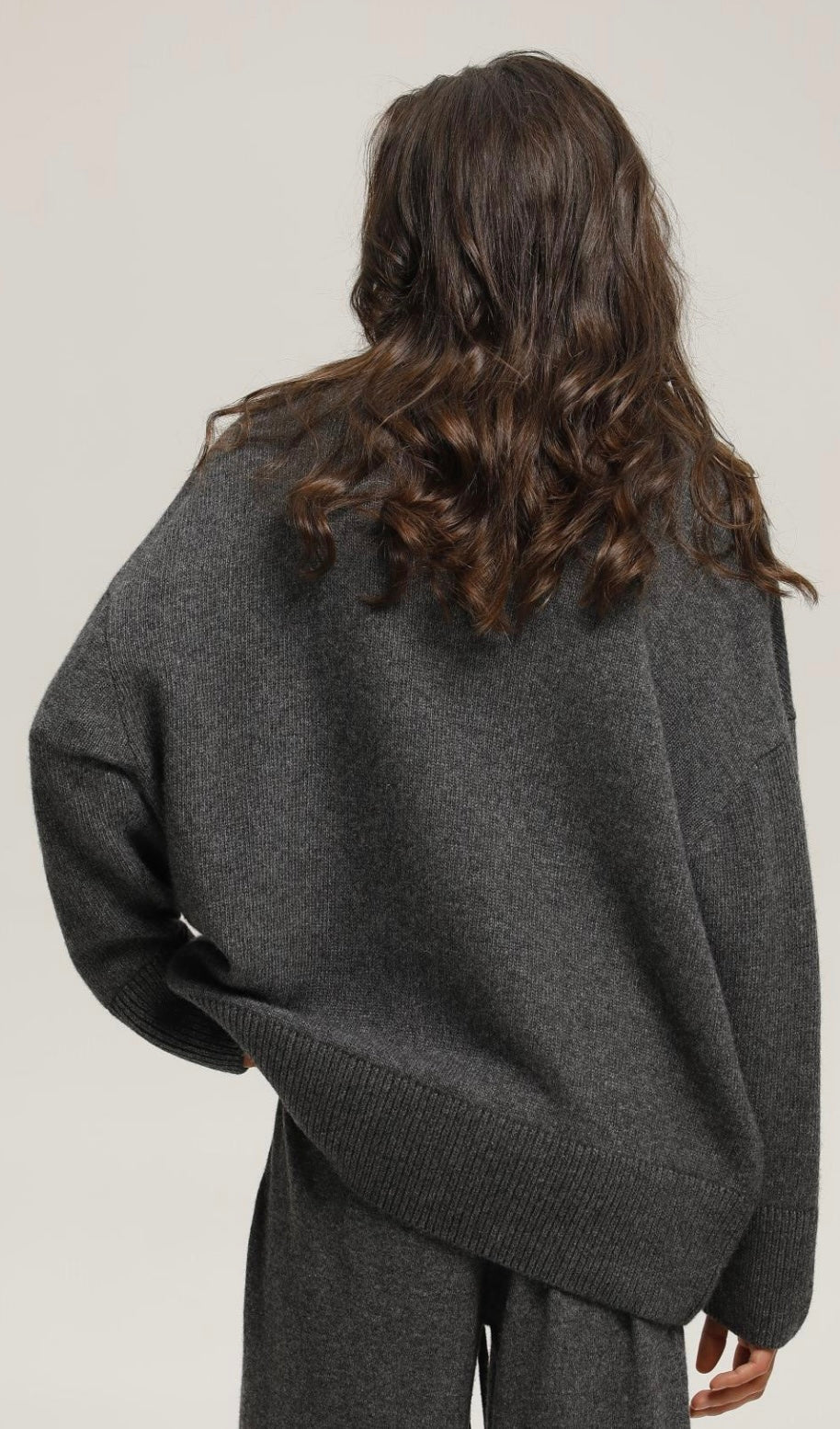 91 Lab  ~  Oversize Turtleneck - Dark Gray