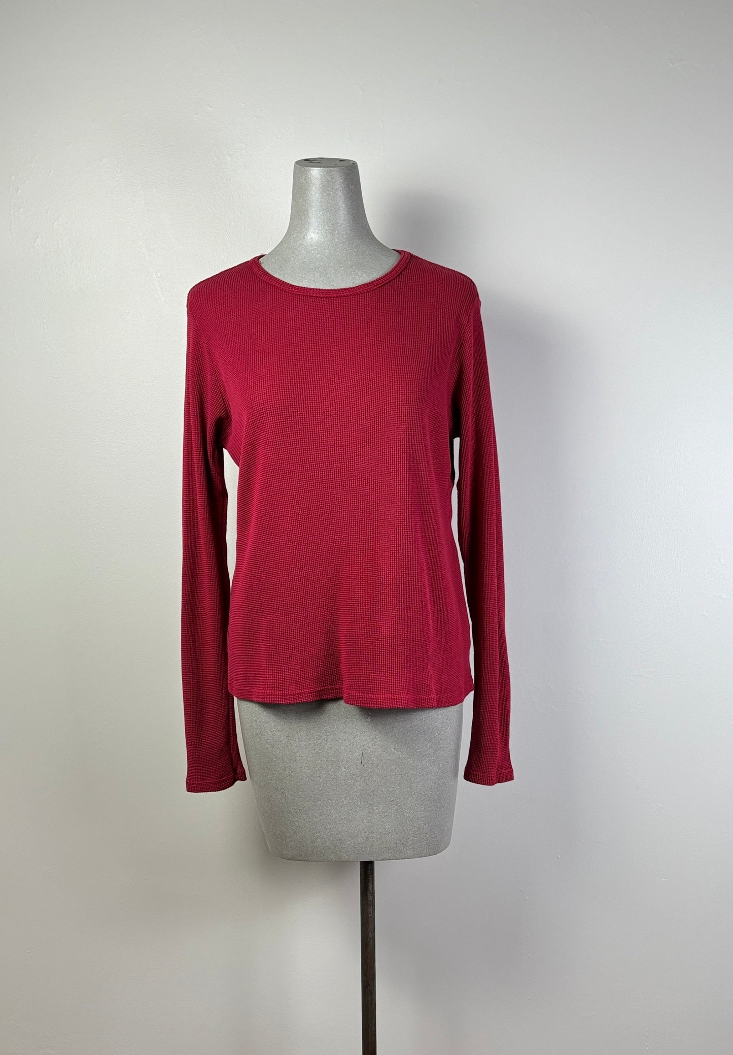 Cut Loose  ~  Thermal Long Sleeve Tee - Cardinal