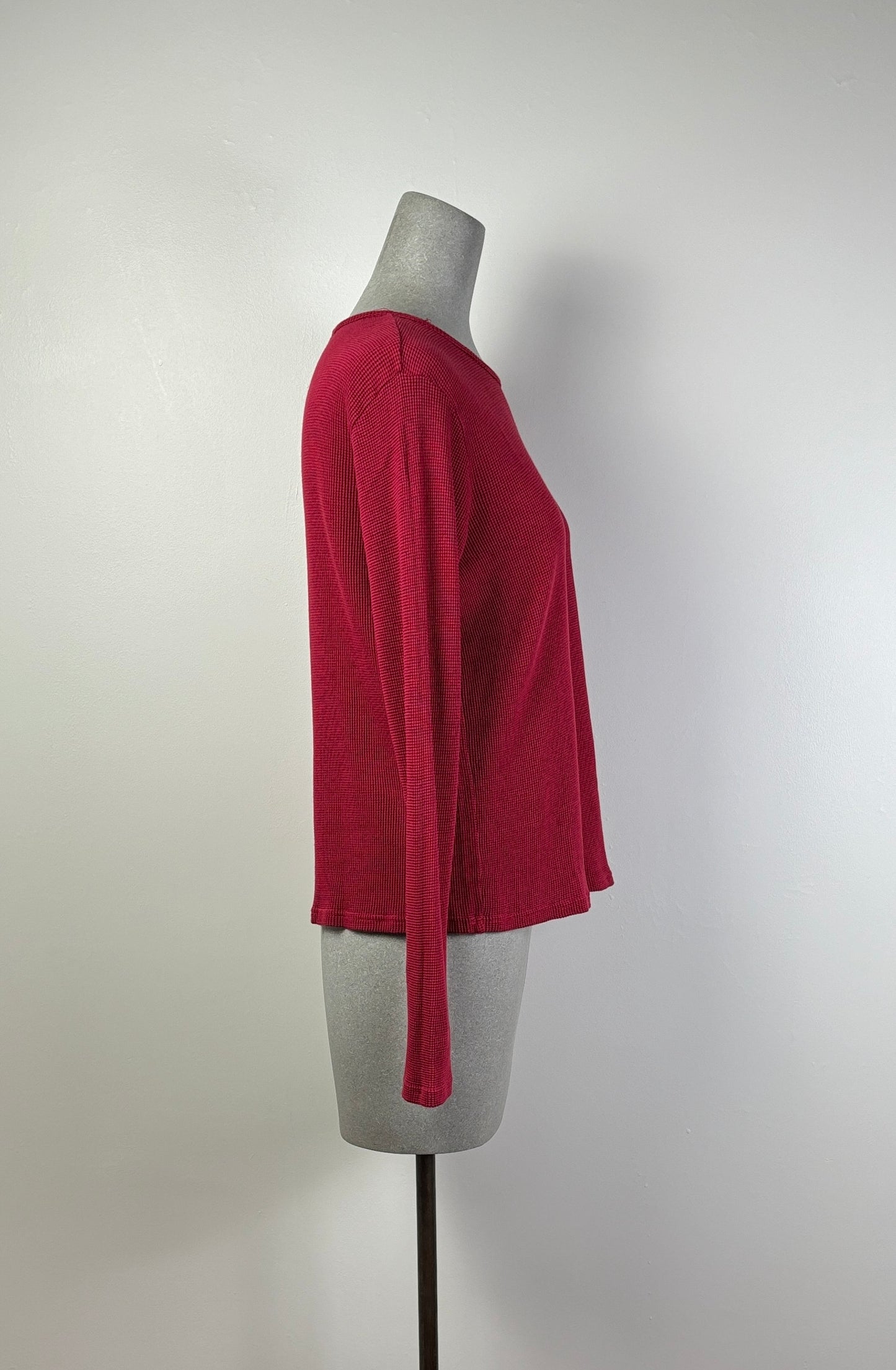 Cut Loose  ~  Thermal Long Sleeve Tee - Cardinal