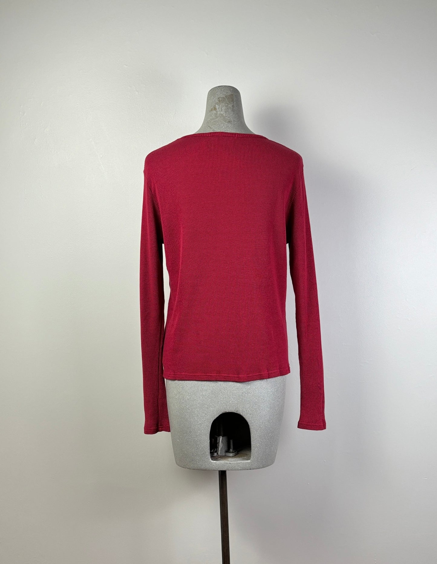 Cut Loose  ~  Thermal Long Sleeve Tee - Cardinal