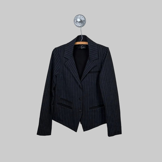 Porto  ~  Amerlyn Jacket - Granite Pinstripe