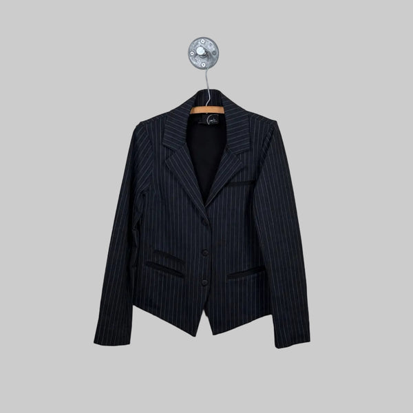 Porto  ~  Amerlyn Jacket - Granite Pinstripe