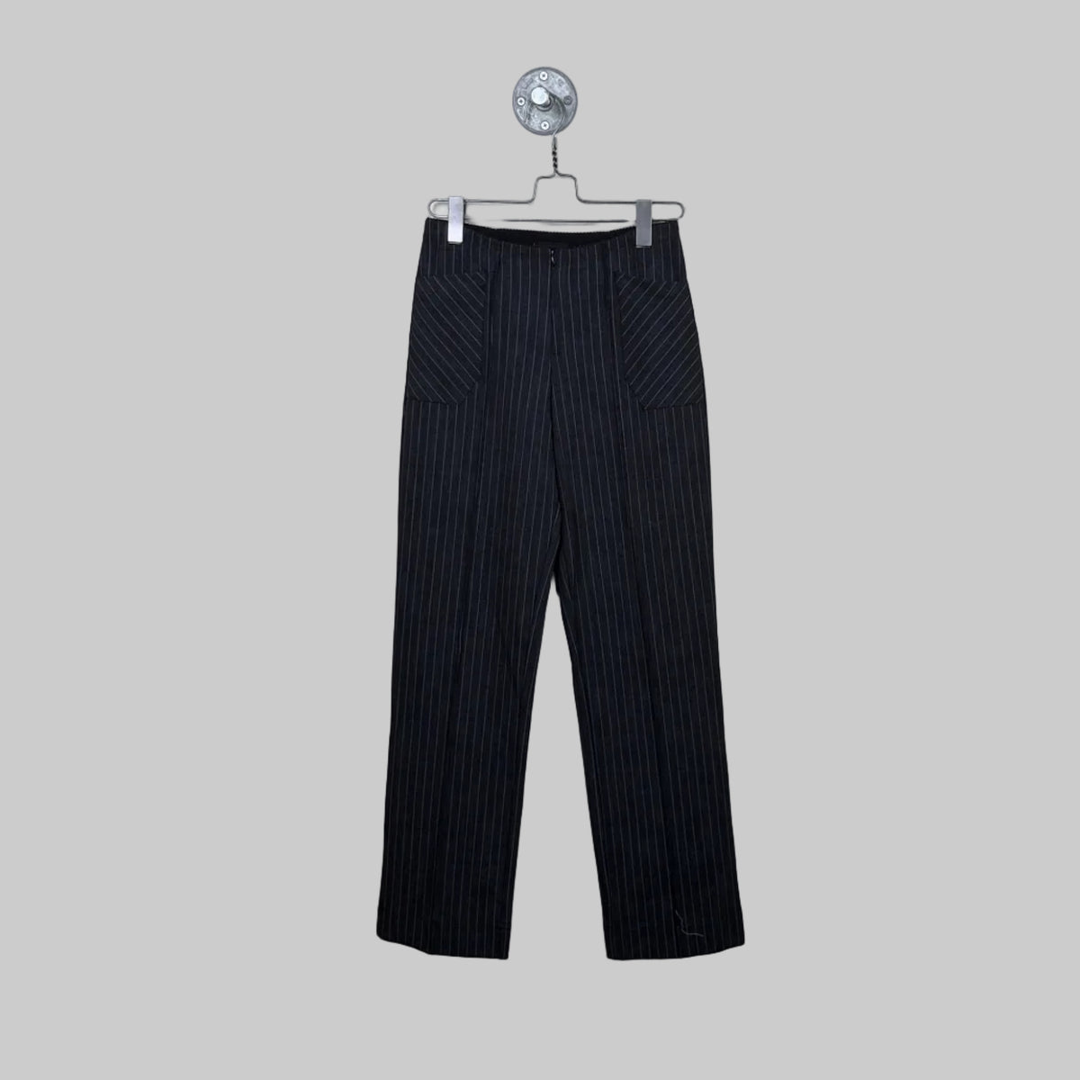 Porto  ~  Highwire Pants- Granite Pinstripe