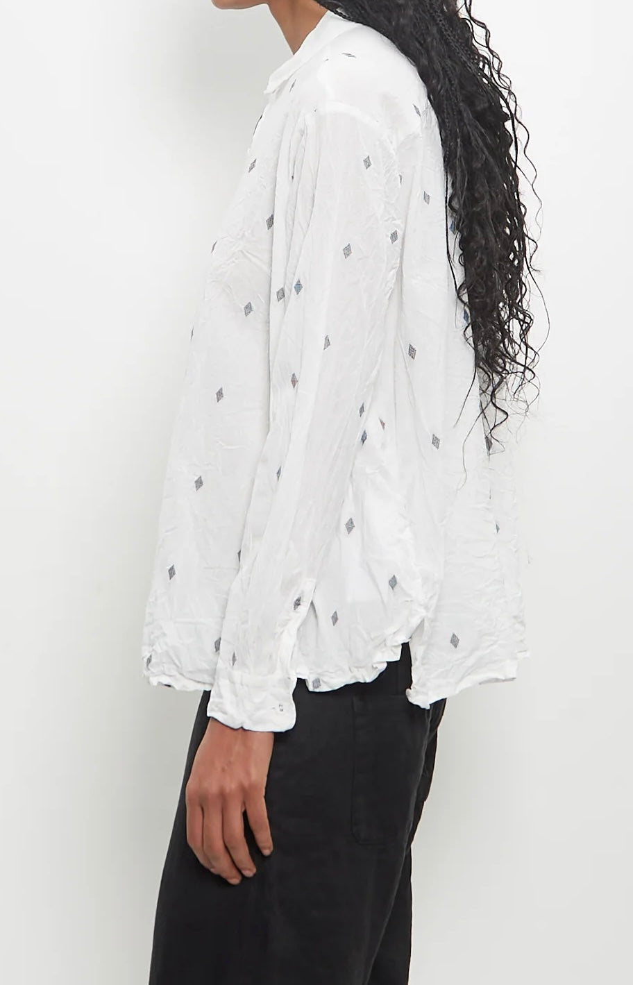 Pas de Calais  ~  Cotton Dobby Blouse - Off White