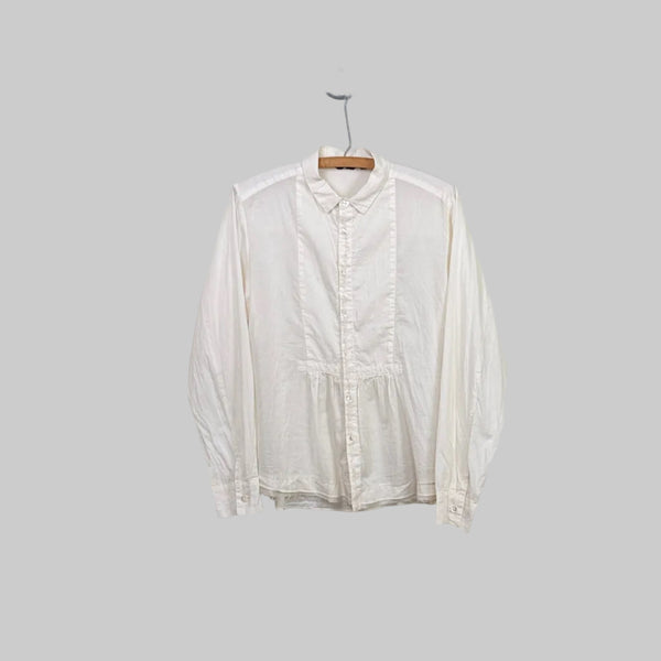 Pas de Calais  ~  Cotton Lawn Front Panel Shirt -