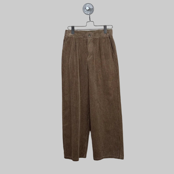 Pas de Calais  ~  Washed Corduroy Wide Pants - Beige