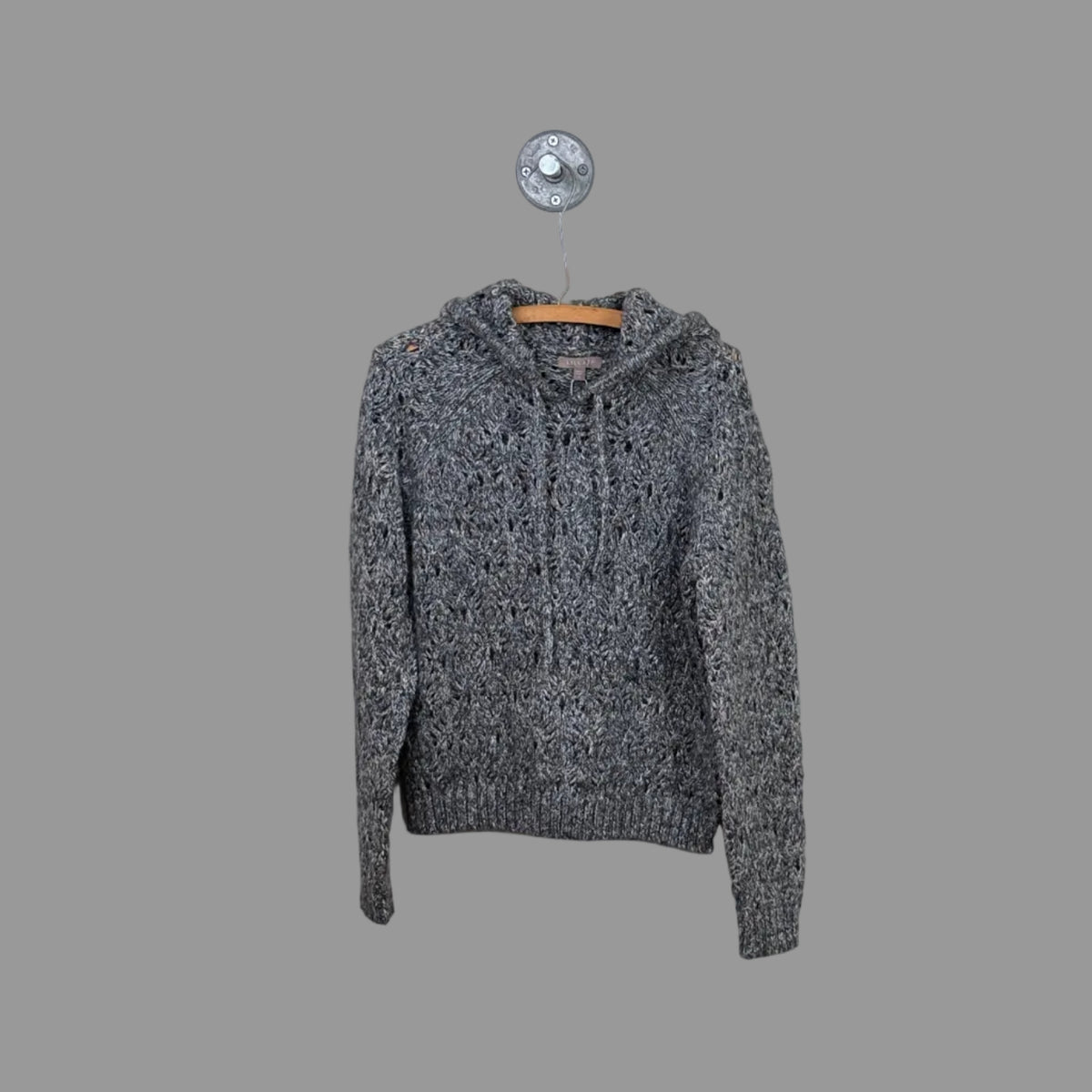 Lilla P. ~  Long Sleeve Hoodie Sweater - Shadow