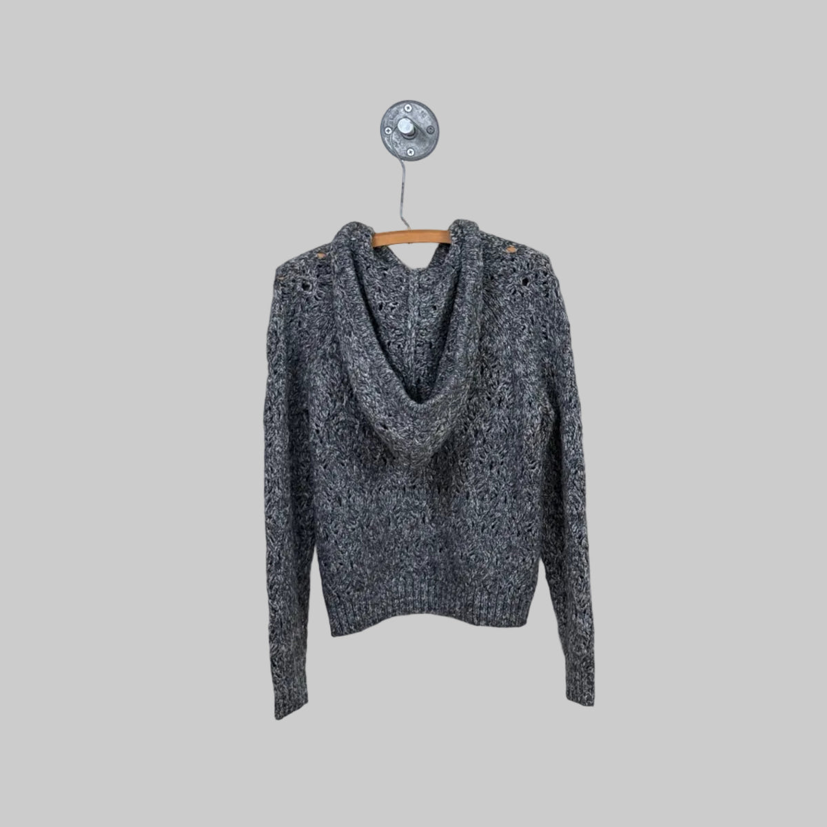 Lilla P. ~  Long Sleeve Hoodie Sweater - Shadow