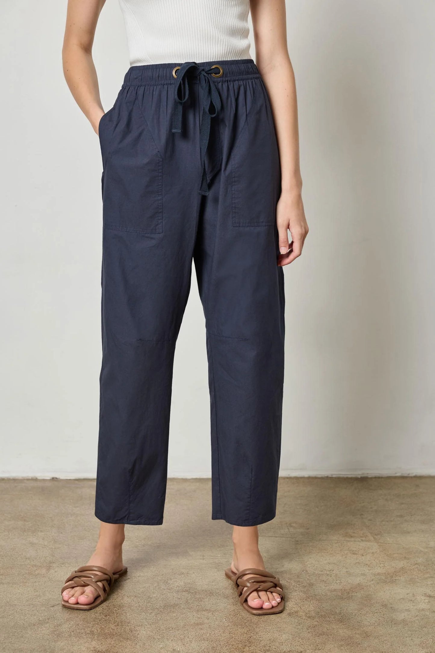 Lilla P.  ~  Everyday Poplin Pant - Navy