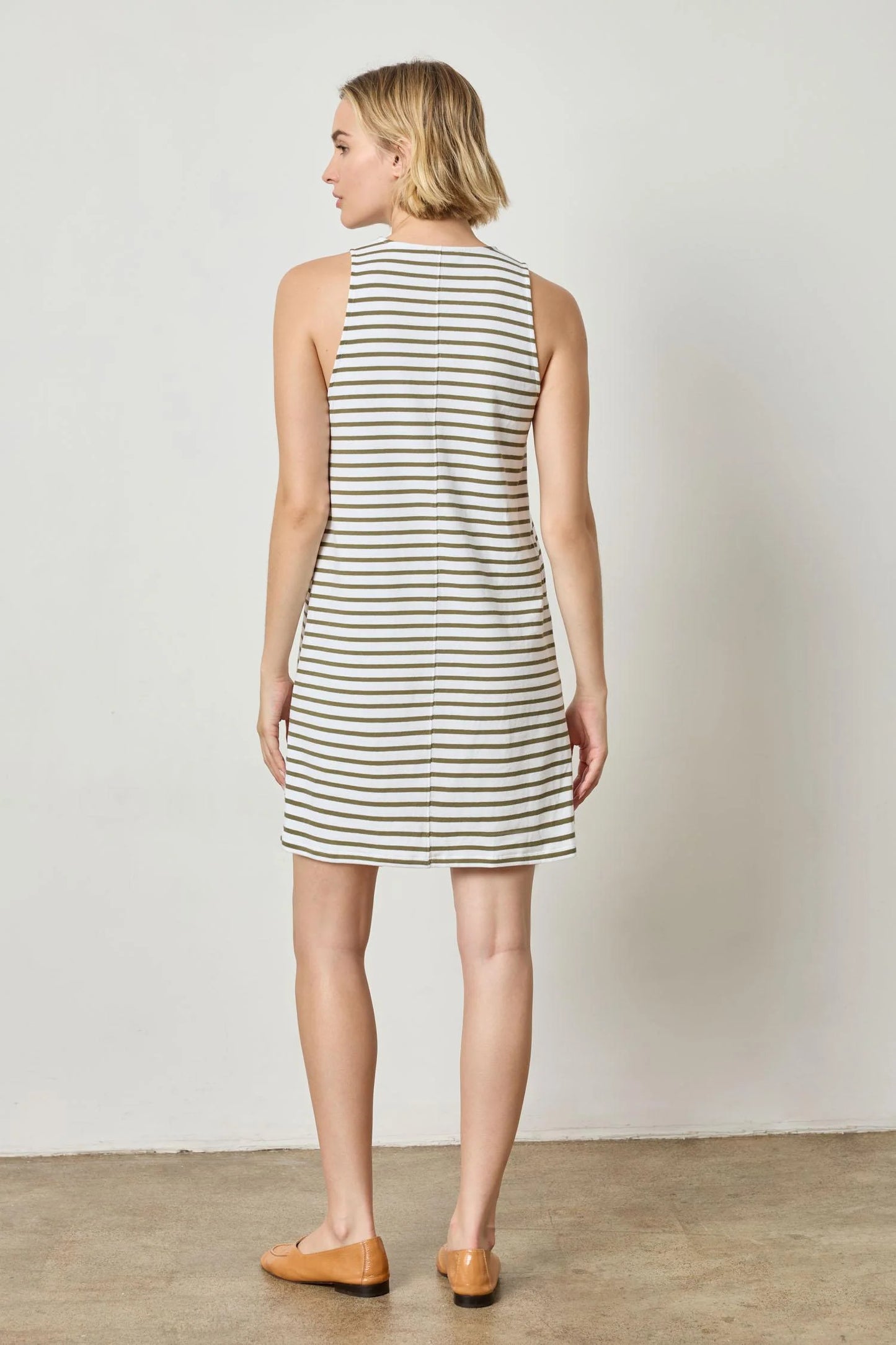 Lilla P.  ~  Keyhole Tank Dress - Kelp Stripe