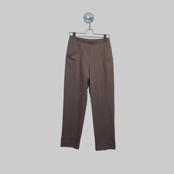 Lilla P. ~  Front Seamed Pocket Pant - Shiitake