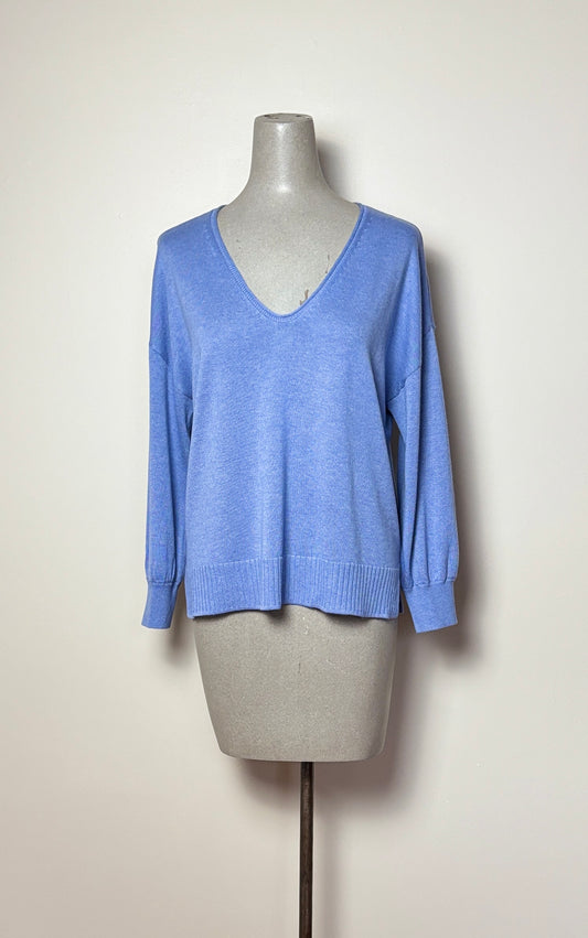 Lilla P. ~  3/4 Sleeve Drop Shoulder Sweater - Marlin