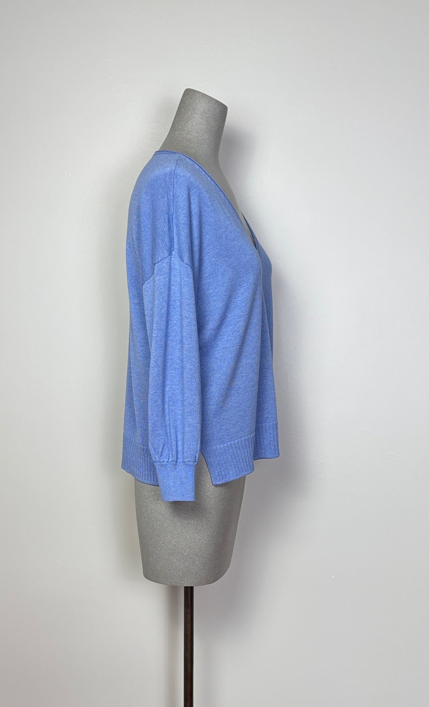 Lilla P. ~  3/4 Sleeve Drop Shoulder Sweater - Marlin