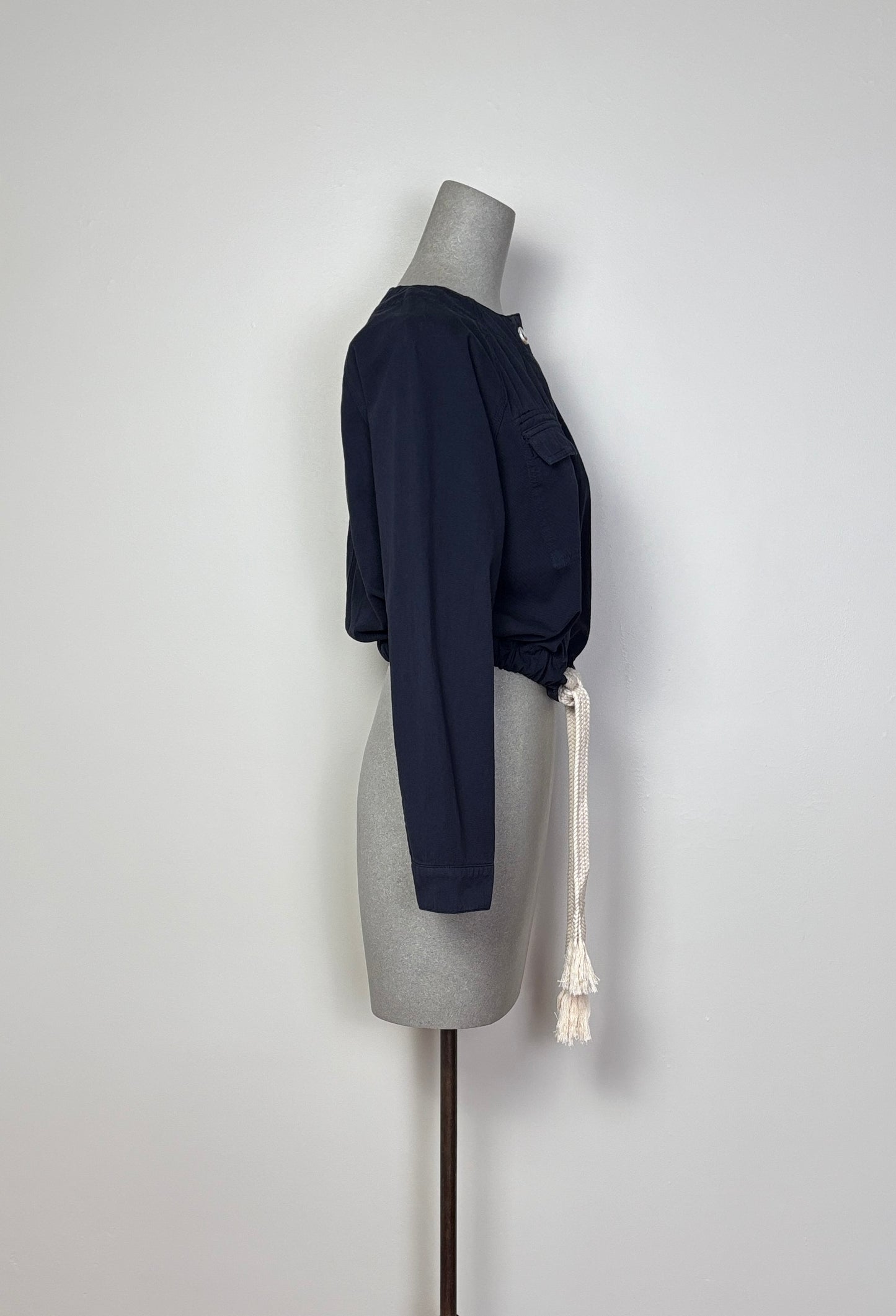 Lilla P. ~  Drawstring Waist Jacket - Navy