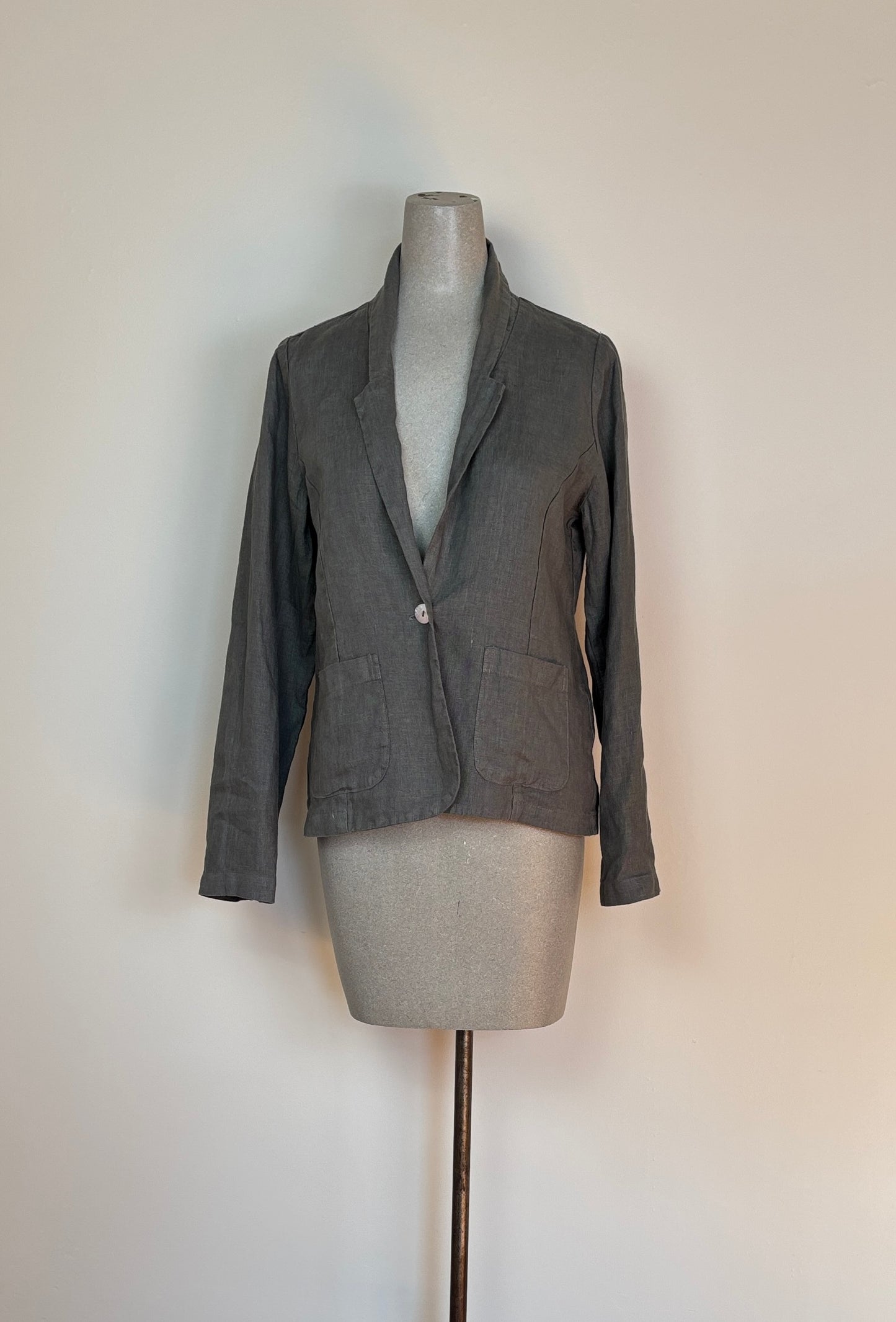 Cut Loose  ~  1 Button Blazer - Clay