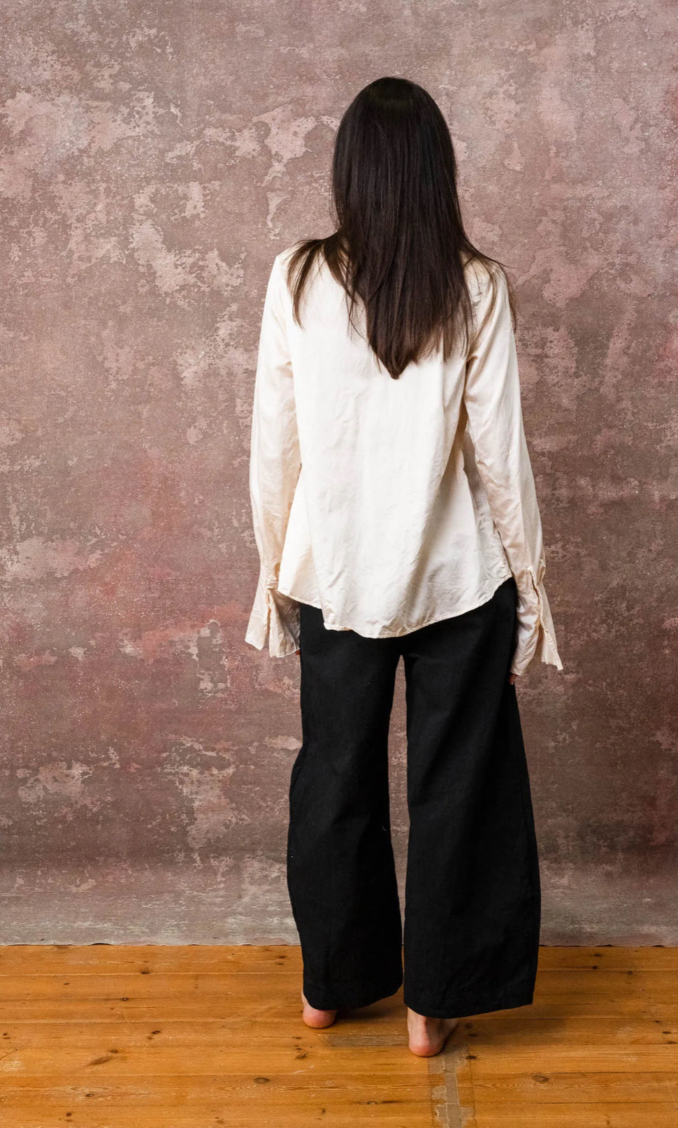 Sula  ~  Pleat Shirt - Eggnog