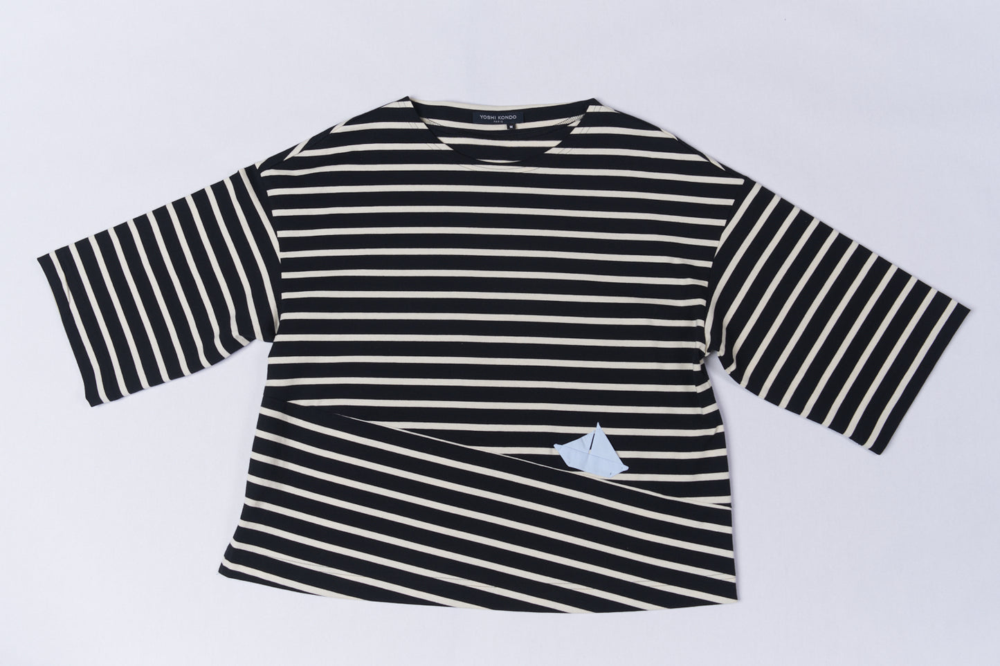 Yoshi Kondo  ~  Jungle Stripe Top - Black/Ivory