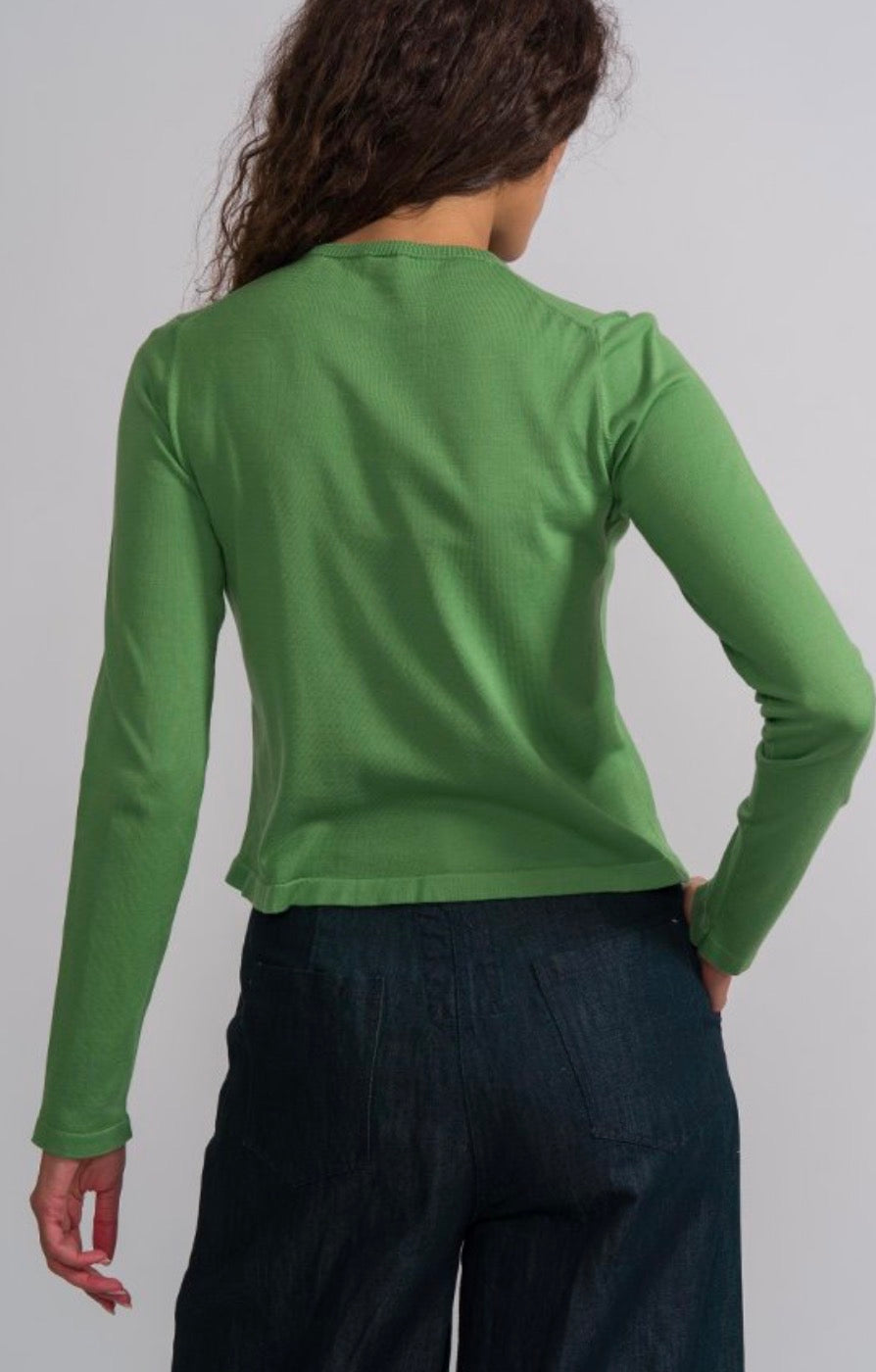 MJW  ~  Cardigan - Leaf