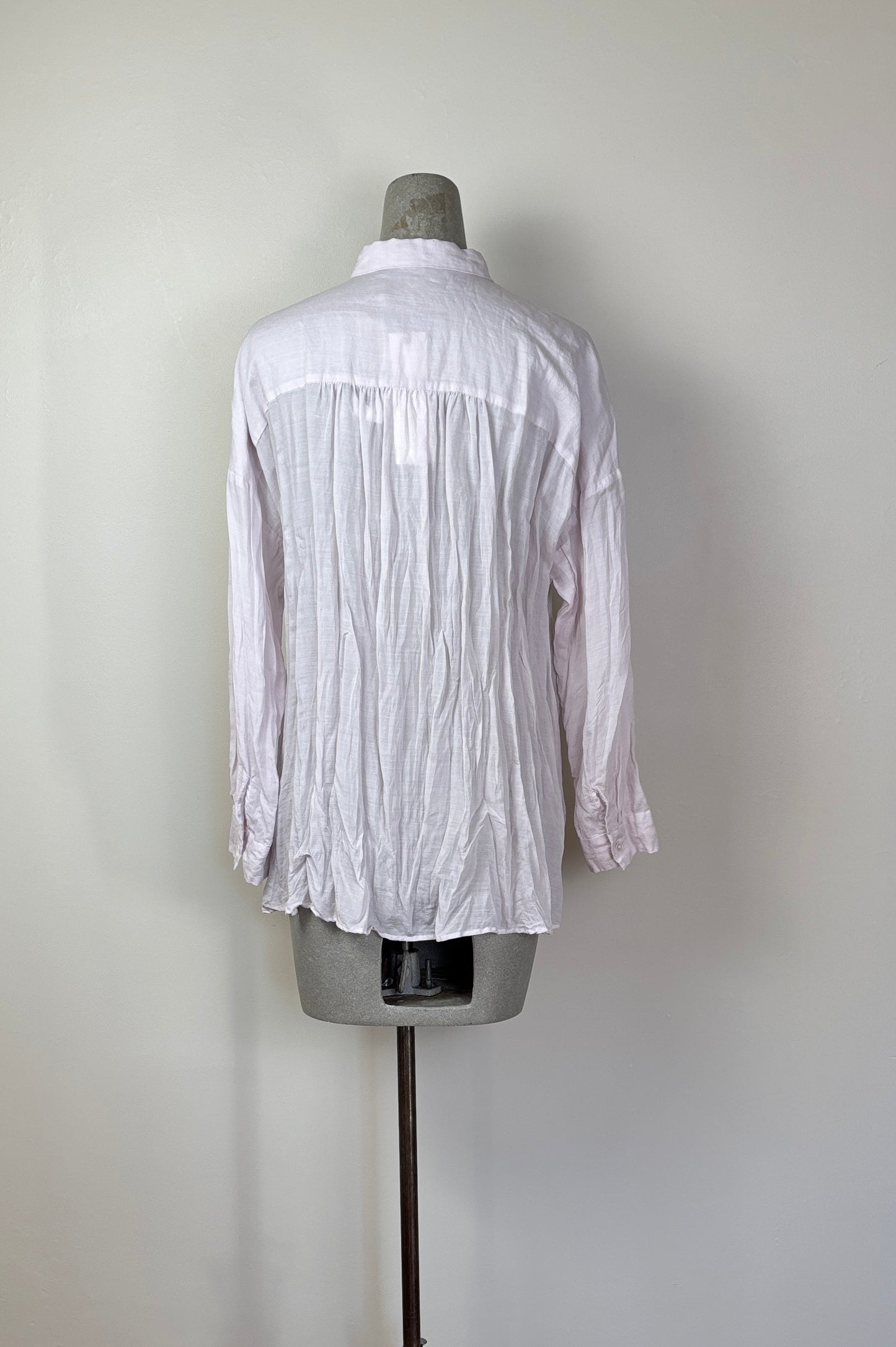 Pas de Calais  ~  Tencel/Ramie Botanical Dye Blouse - Pink