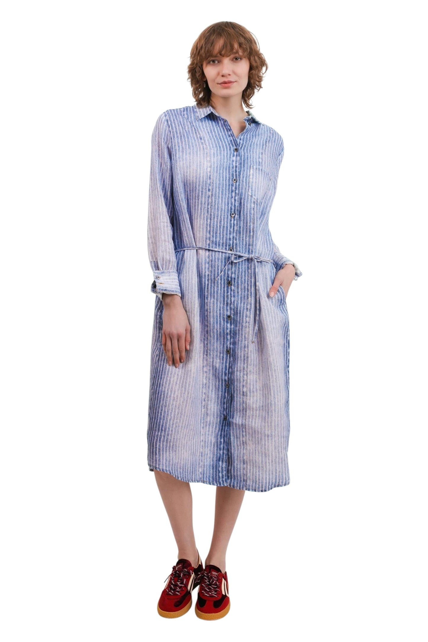Elemente Clemente  ~  Dress Karaby - Denim Stripe