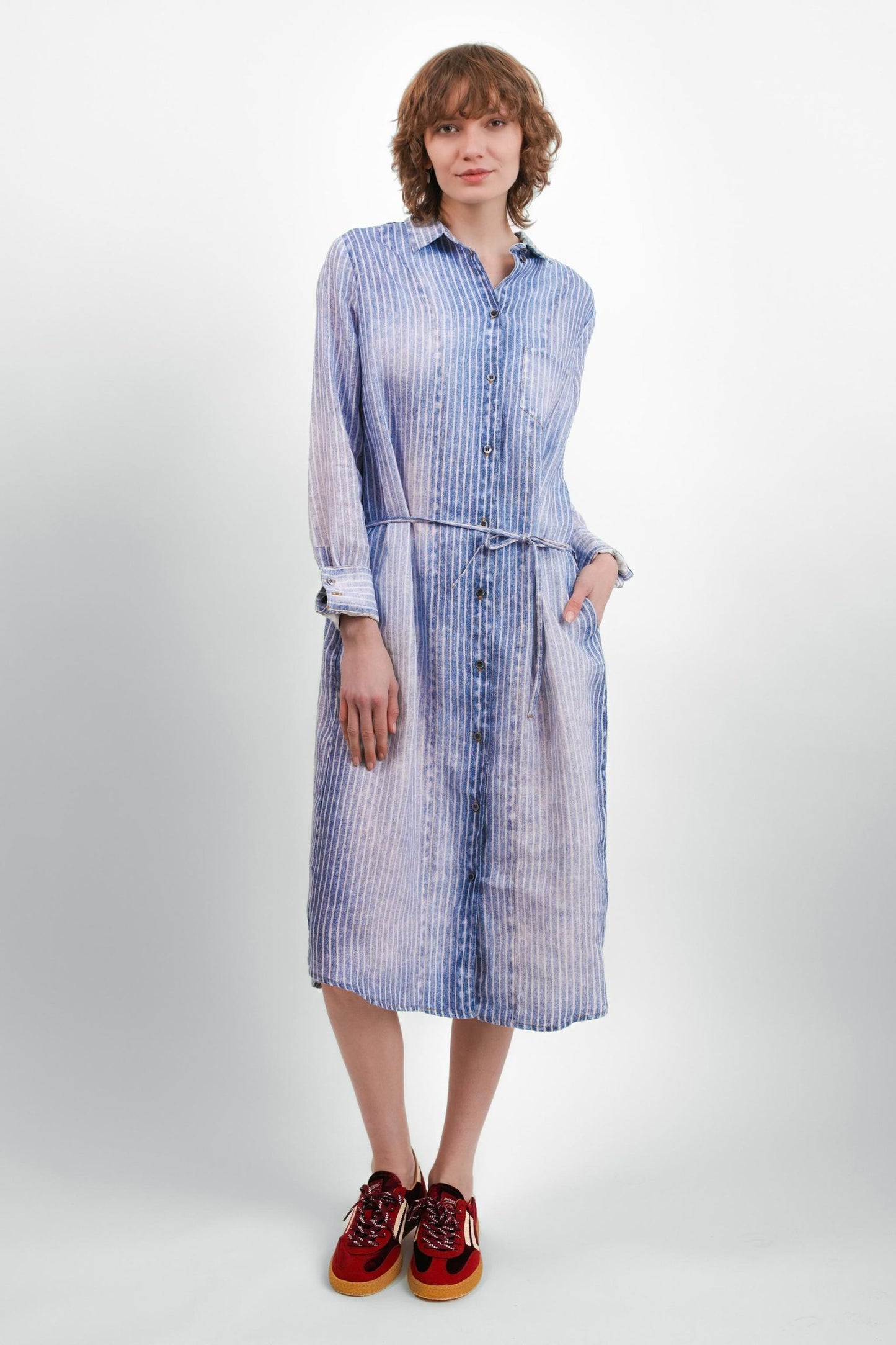 Elemente Clemente  ~  Dress Karaby - Denim Stripe