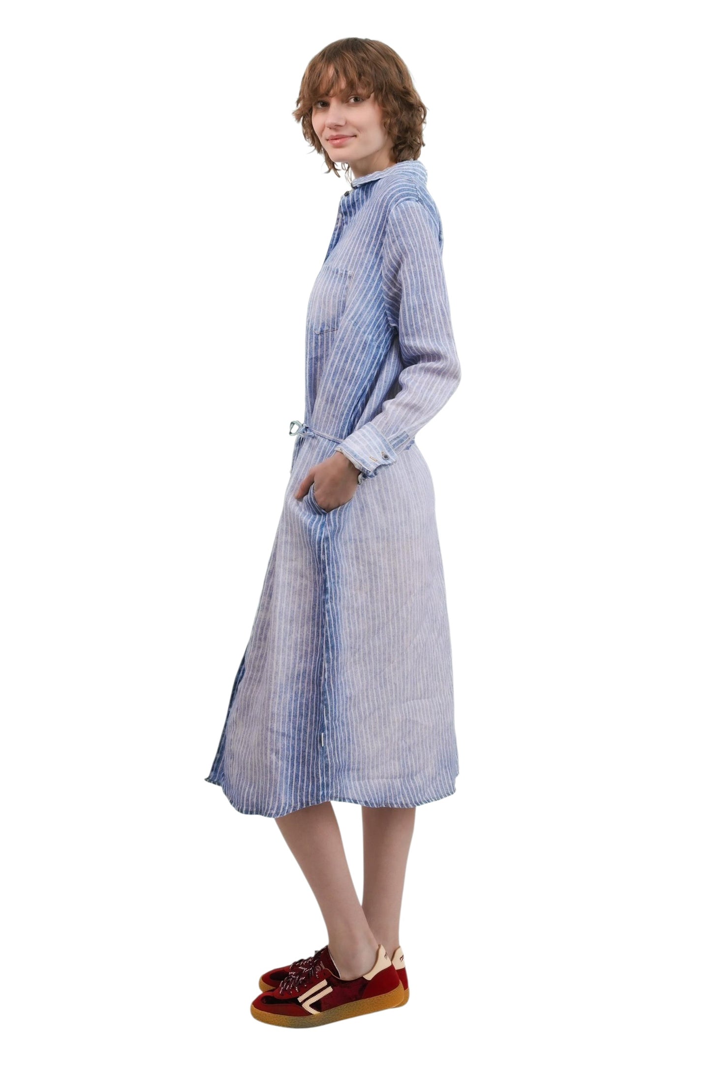 Elemente Clemente  ~  Dress Karaby - Denim Stripe