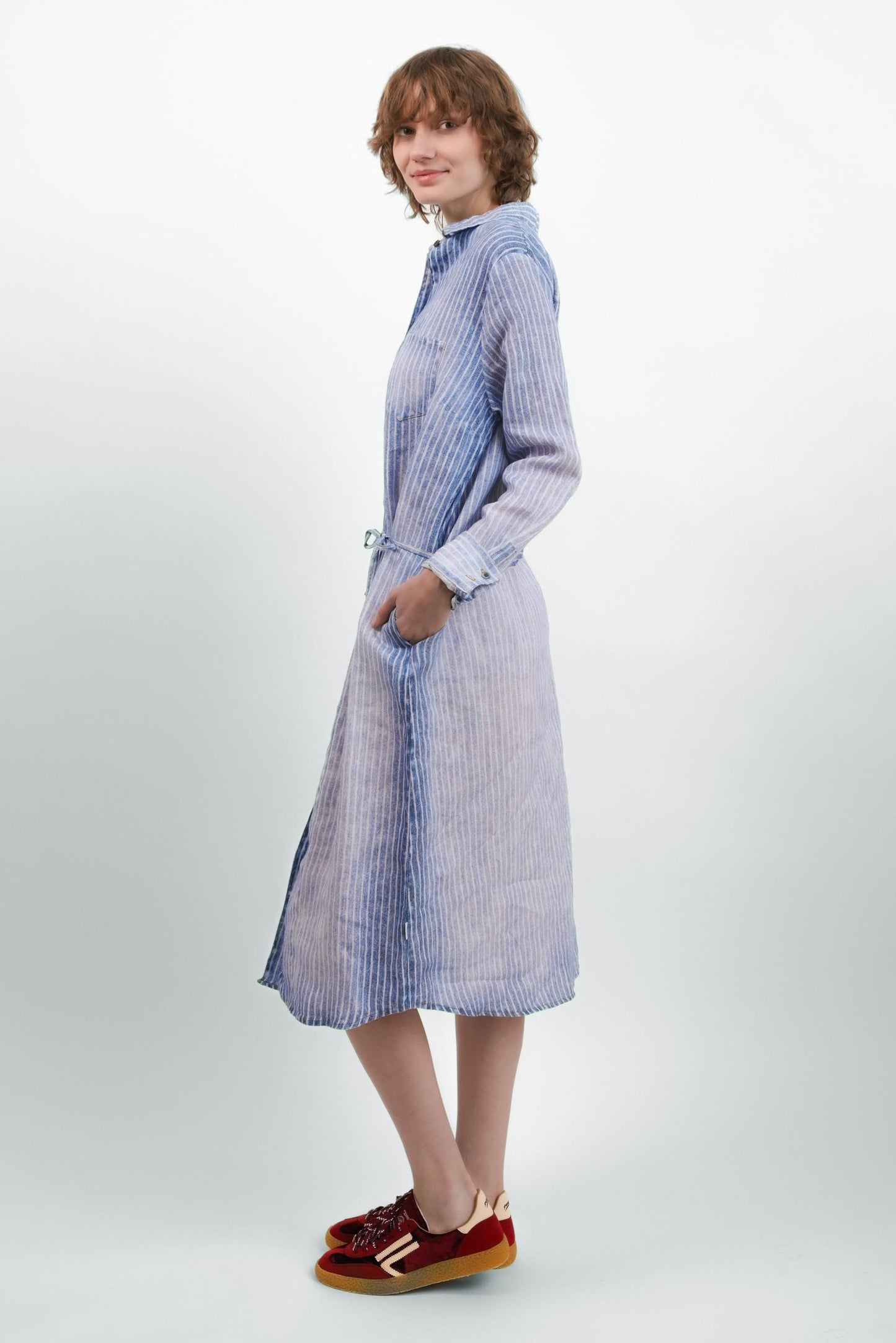 Elemente Clemente  ~  Dress Karaby - Denim Stripe