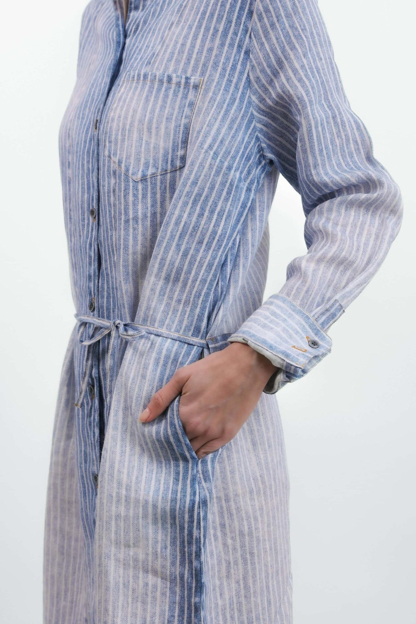 Elemente Clemente  ~  Dress Karaby - Denim Stripe