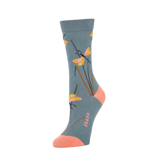 ZKano  ~  Dragonflies Crew - Dove Grey