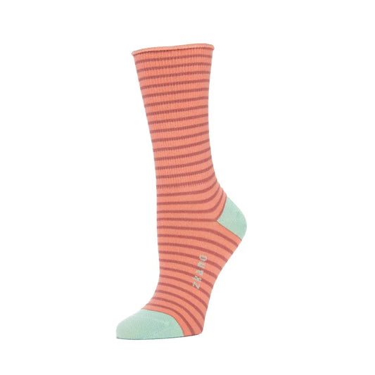 ZKano  ~  Rose Roll Top Crew - Blush