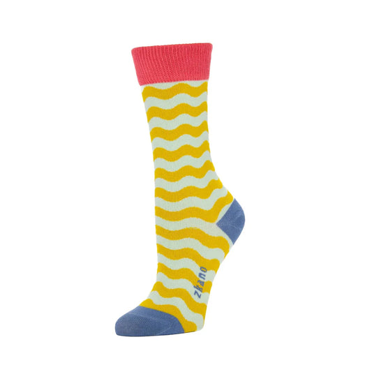 ZKano  ~  Wavy Stripe Crew - Citron