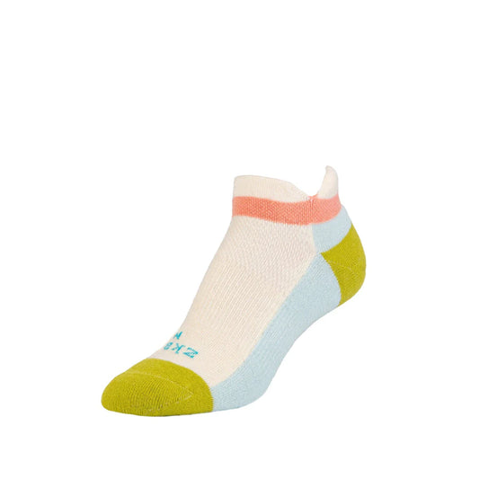 ZKano  ~  Ascent Cushioned Heel Tab Shortie - Natural