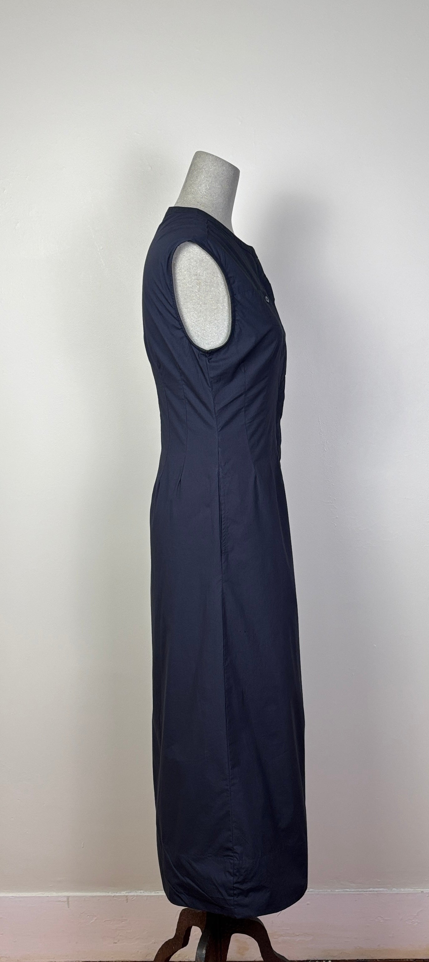 Lilla P. ~  Sleeveless Seamed Maxi Dress - Navy