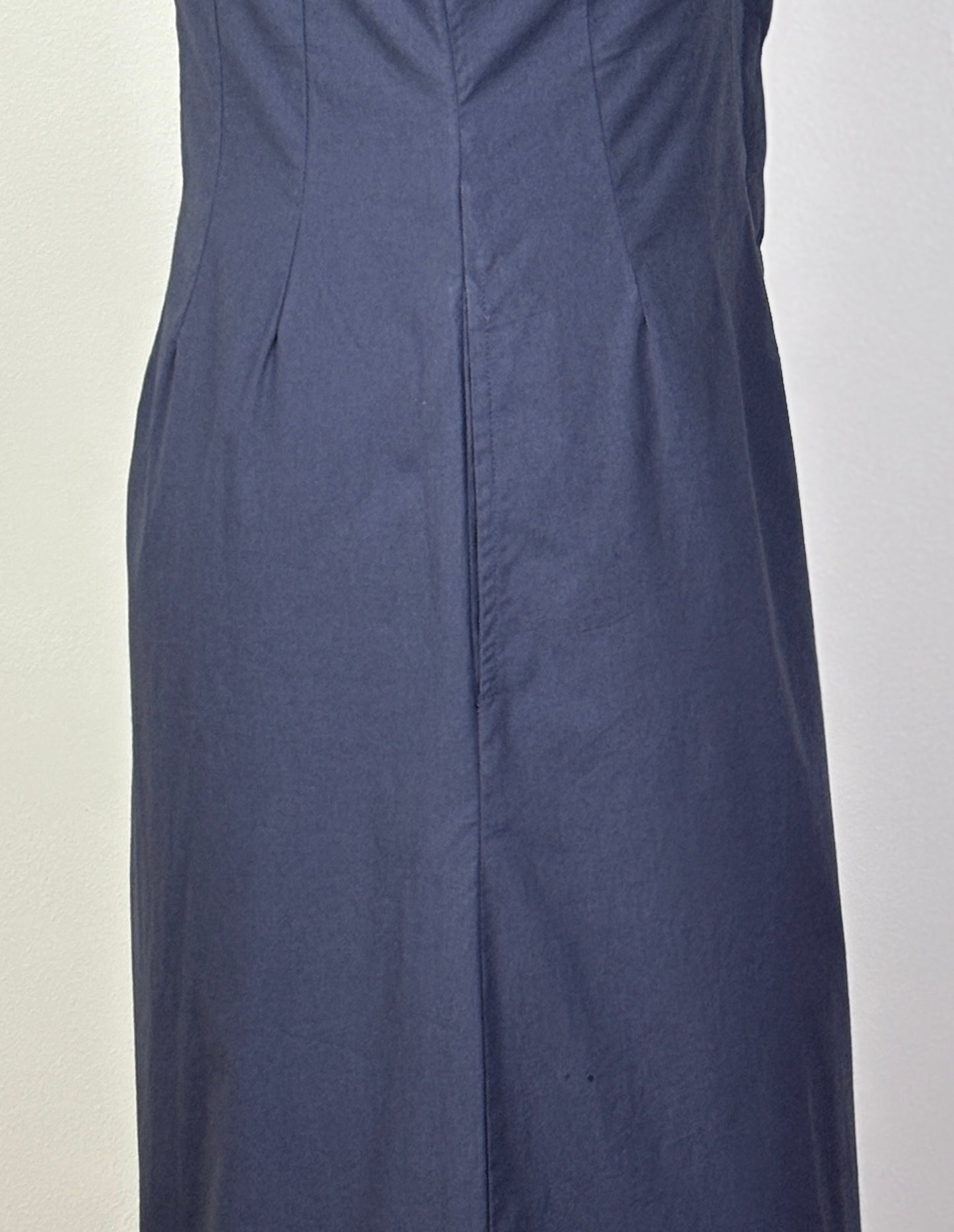 Lilla P. ~  Sleeveless Seamed Maxi Dress - Navy